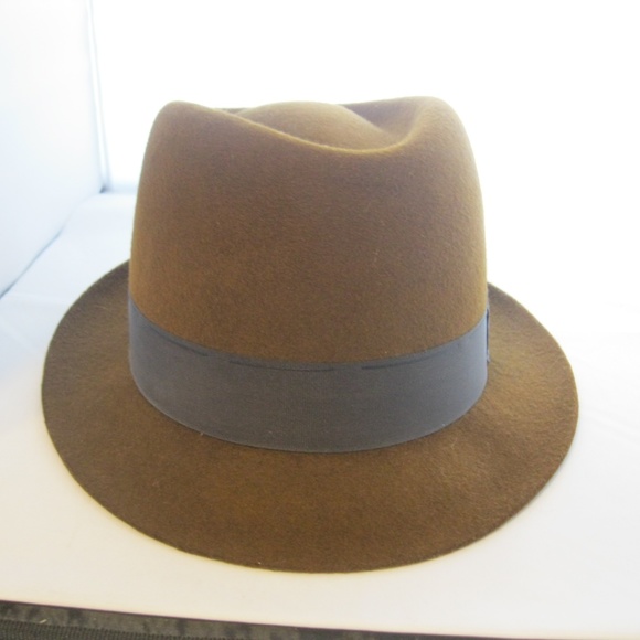 Men's Felt Fedora Hat Brown - Picture 4 of 8